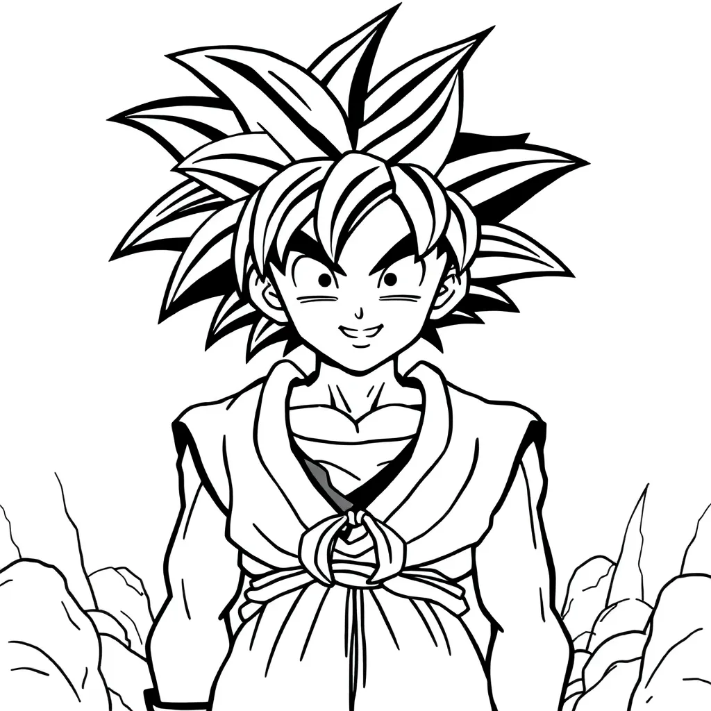 Son Goku صفحات التلوين
