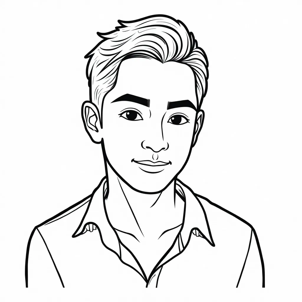 Thai actor Tonija coloring pages