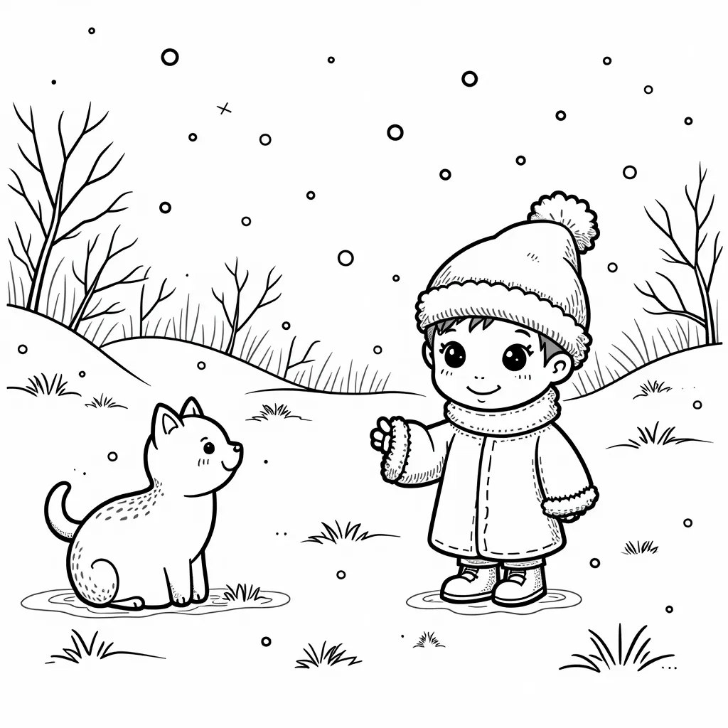 January in Japan صفحات التلوين