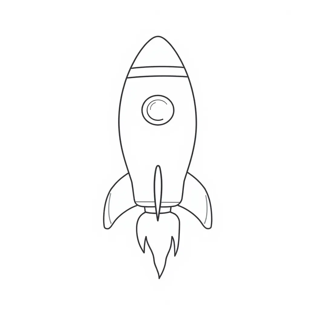 rocket coloring pages