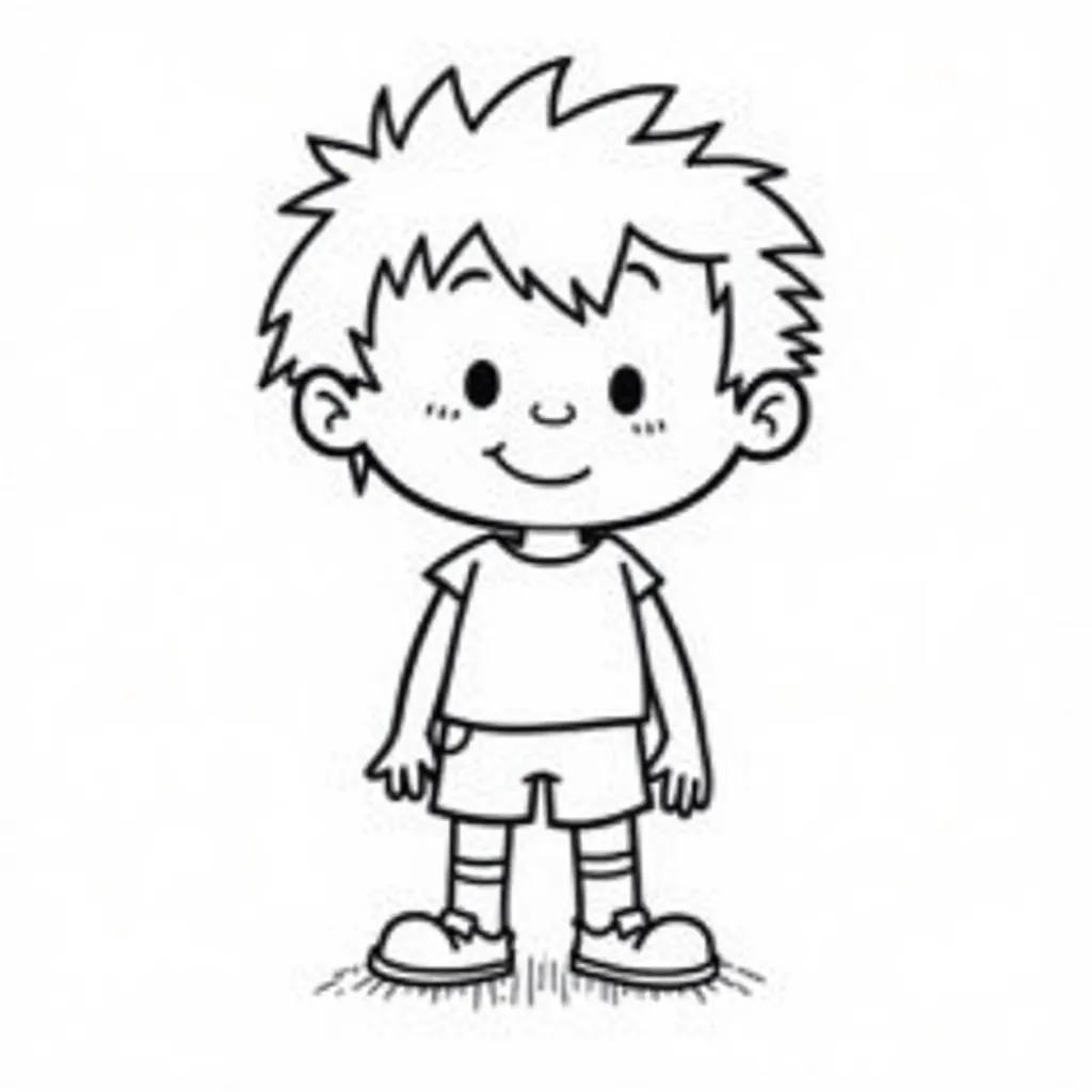 Doodle of All Cartoon kid from 2010 coloring pages