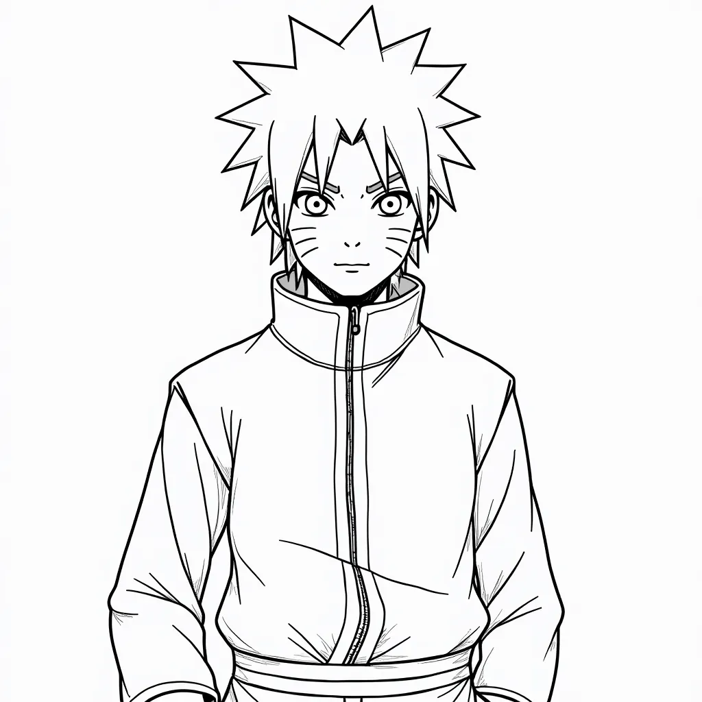 Sasuke from Naruto coloring pages