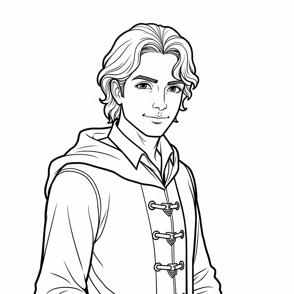 Guy Gisborne from the BBC series coloring pages