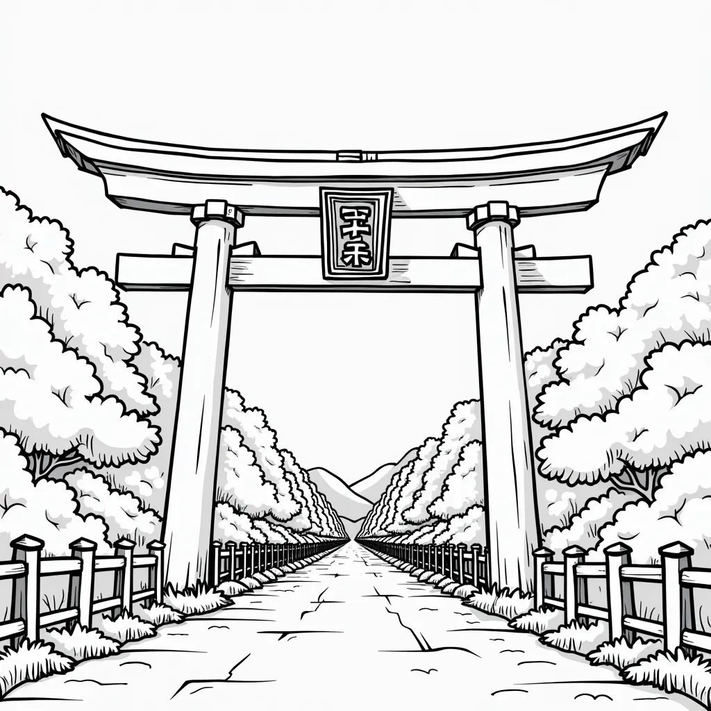 平安京西门吹 صفحات التلوين