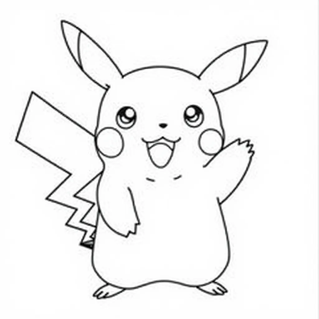 Pikachu coloring pages