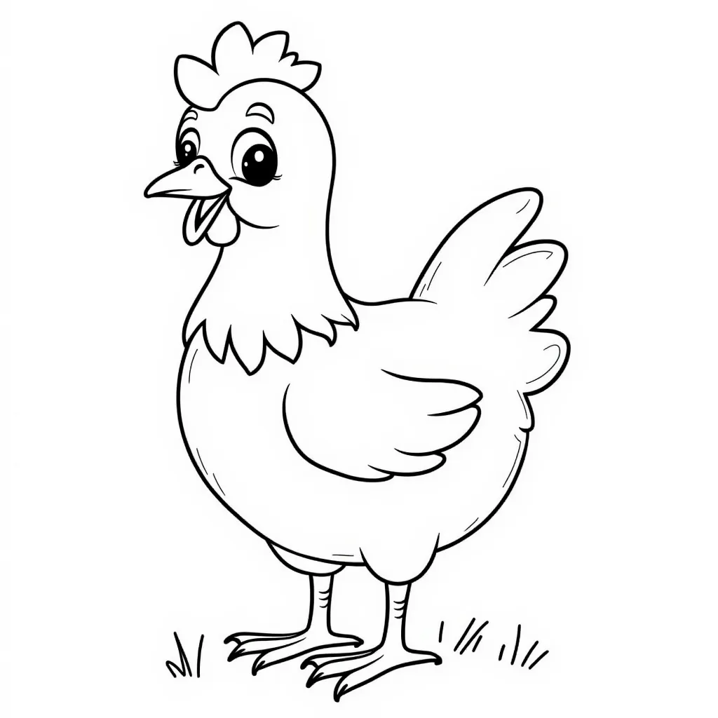 chicken coloring pages