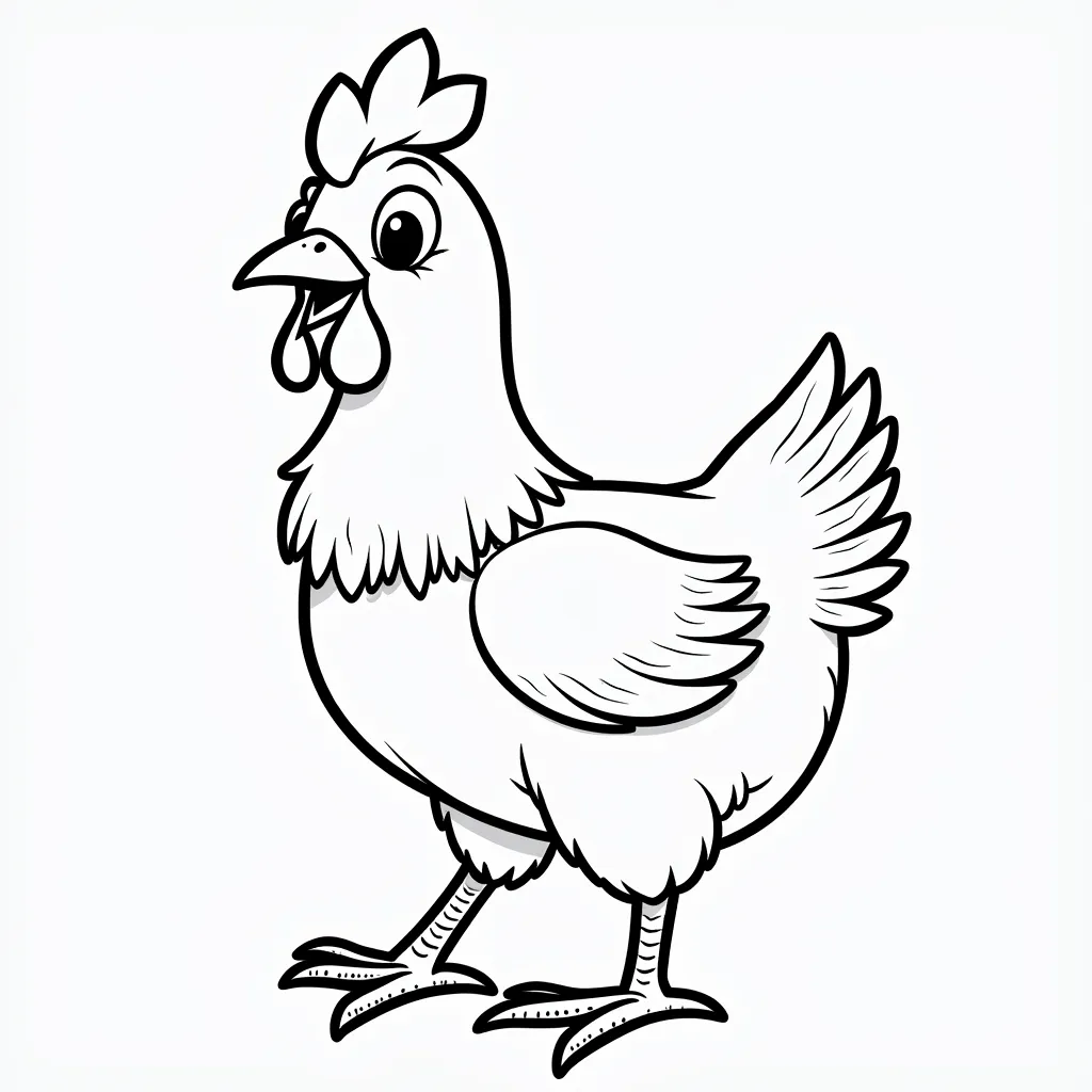 lettle  chicken coloring pages