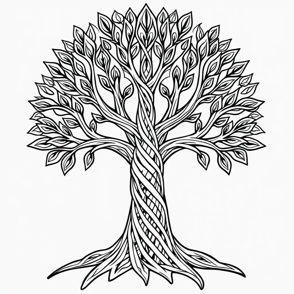 Celtic Tree of Life coloring pages