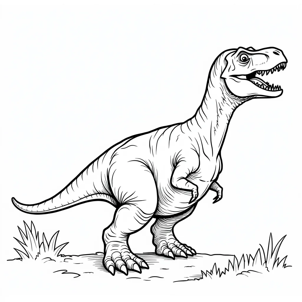 The Tyrannosaurus coloring pages