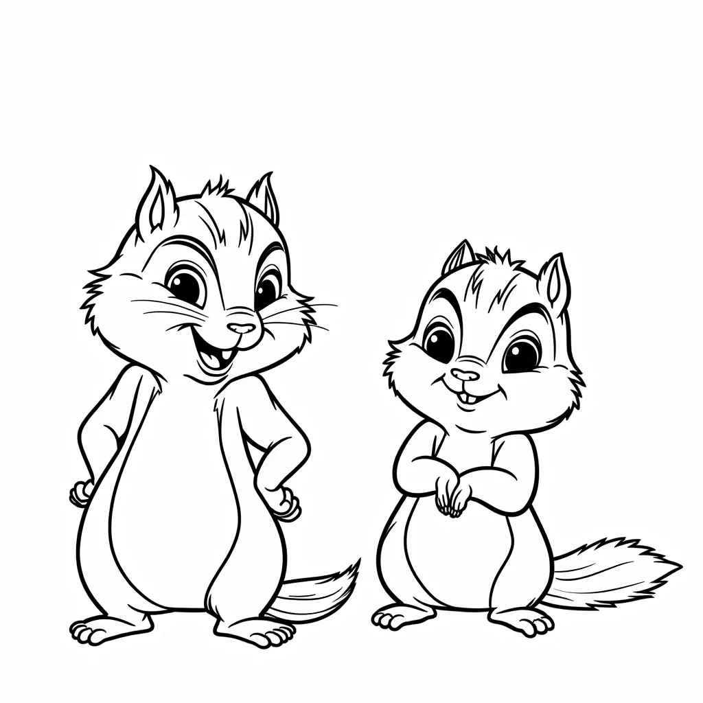 Alvin and the chipmunks coloring pages