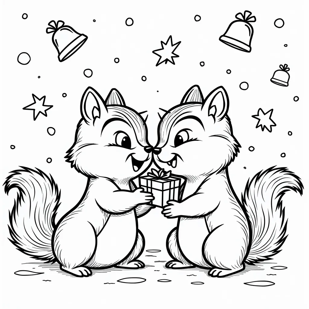 Alvin and the chipmunks at kiss coloring pages