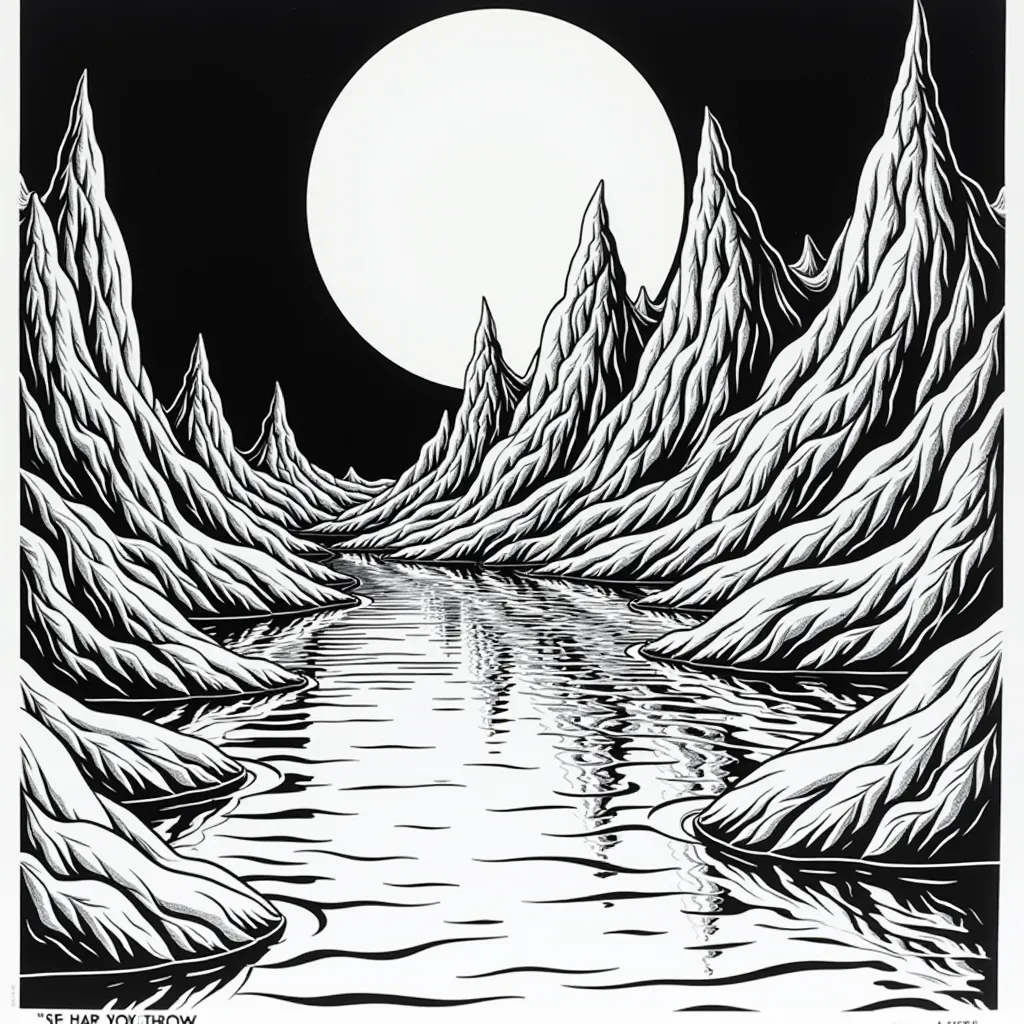 ملصق سيكادليك ضوء أسود من السبعينيات مع فن بوب سريالي لـ Joy Division Unknown Pleasures