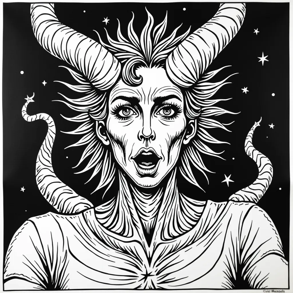 ملصق ضوء أسود سيكدل من السبعينيات مع فن بوب سريالي لجوي ديفيجن ألبوم Unknown Pleasures لوسيفر