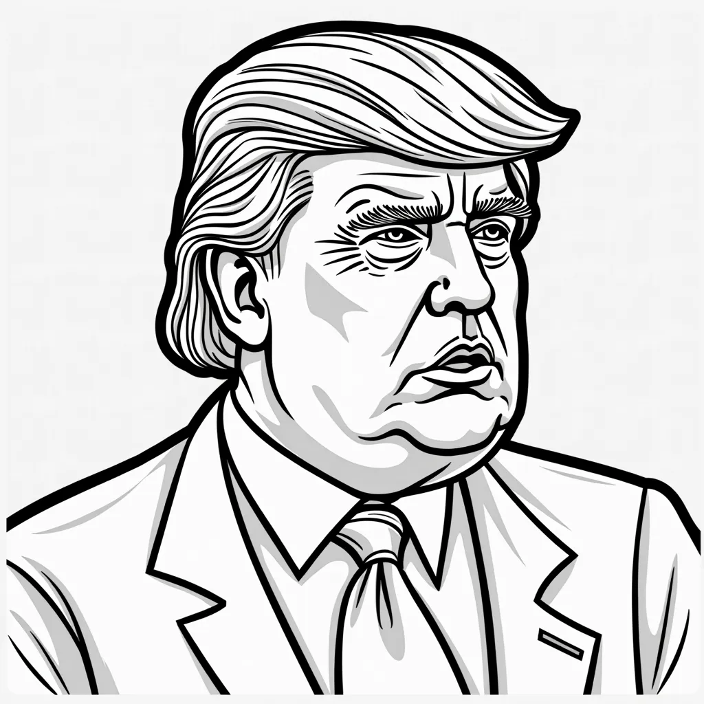 trump coloring pages