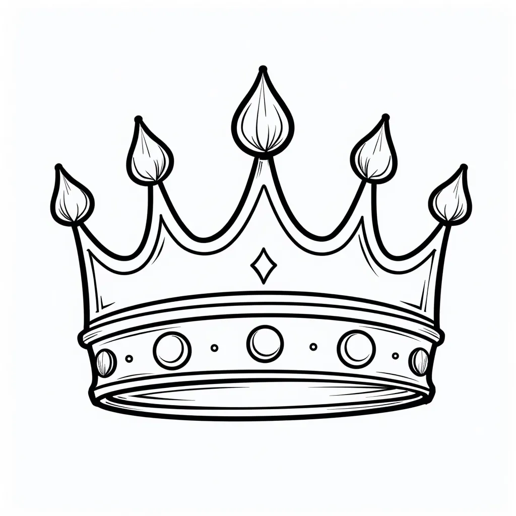 crown صفحات التلوين