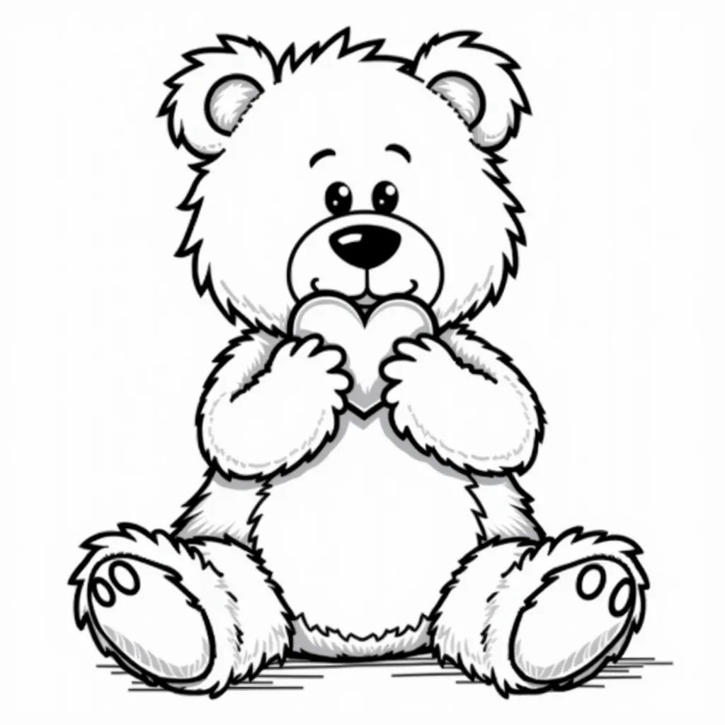 a teddy bear sucking his own dick coloring pages