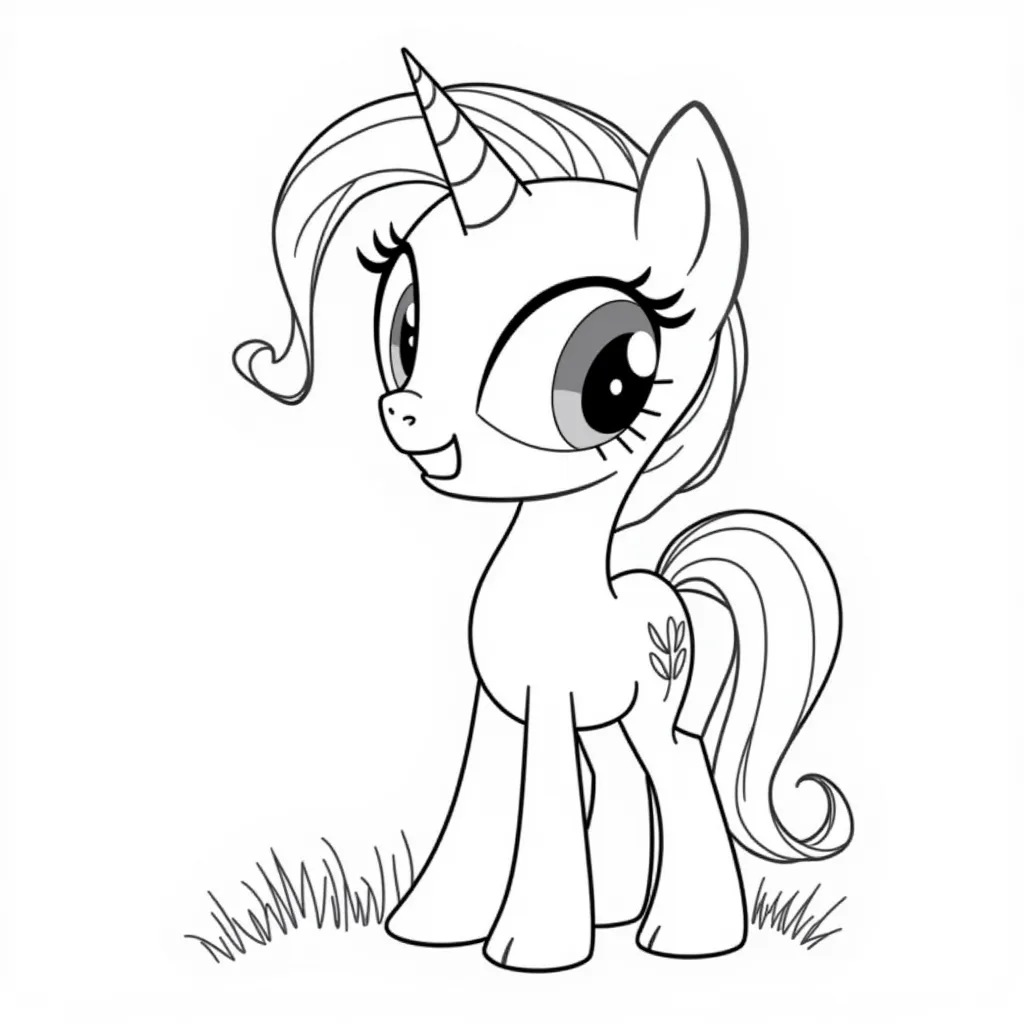 Twilight Sparkle cute coloring pages