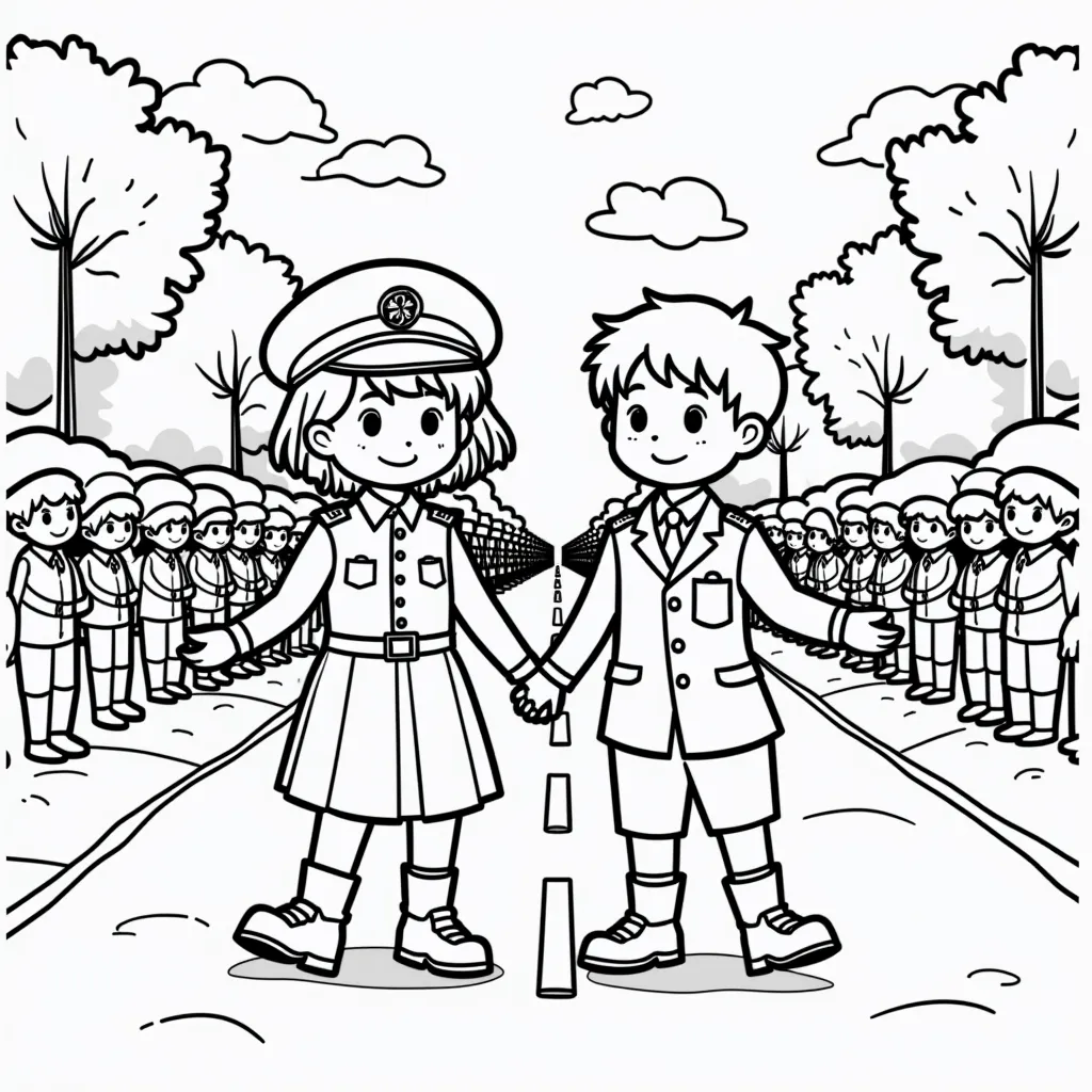 National day parade singapore coloring pages