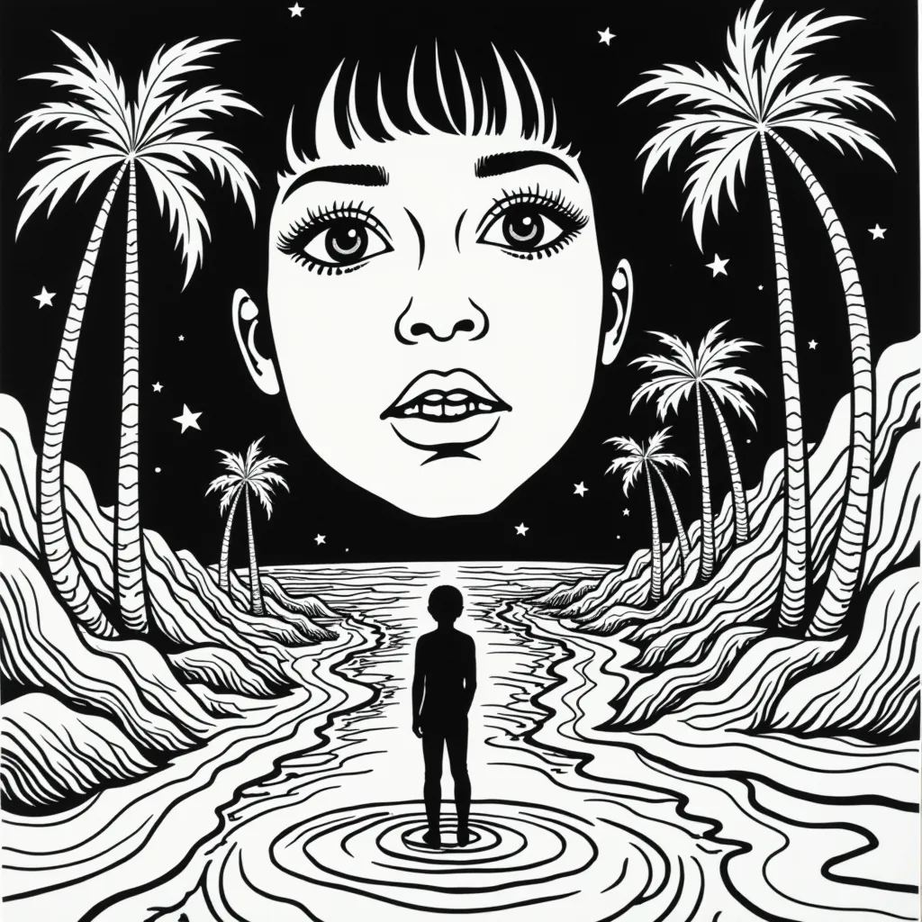 ملصق الإضاءة السوداء السايكدلي من السبعينيات مع السوريالية لجوي ديفيجن Unknown Pleasures مدينة ركوب الأمواج