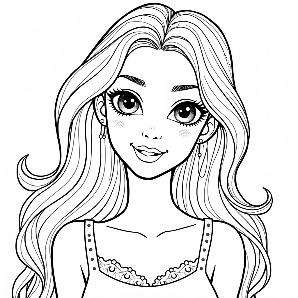 beauty girl Coloring Pages