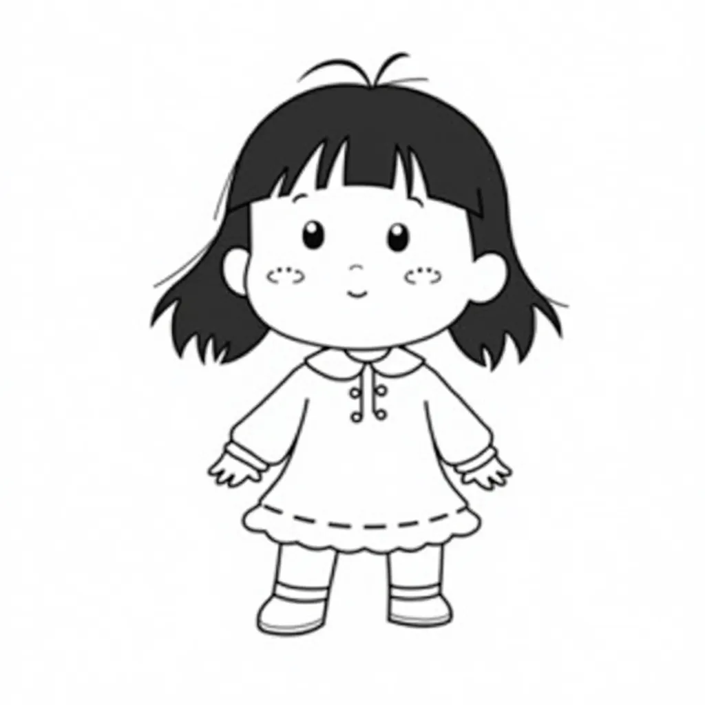 ちびまる子ちゃん صفحات التلوين