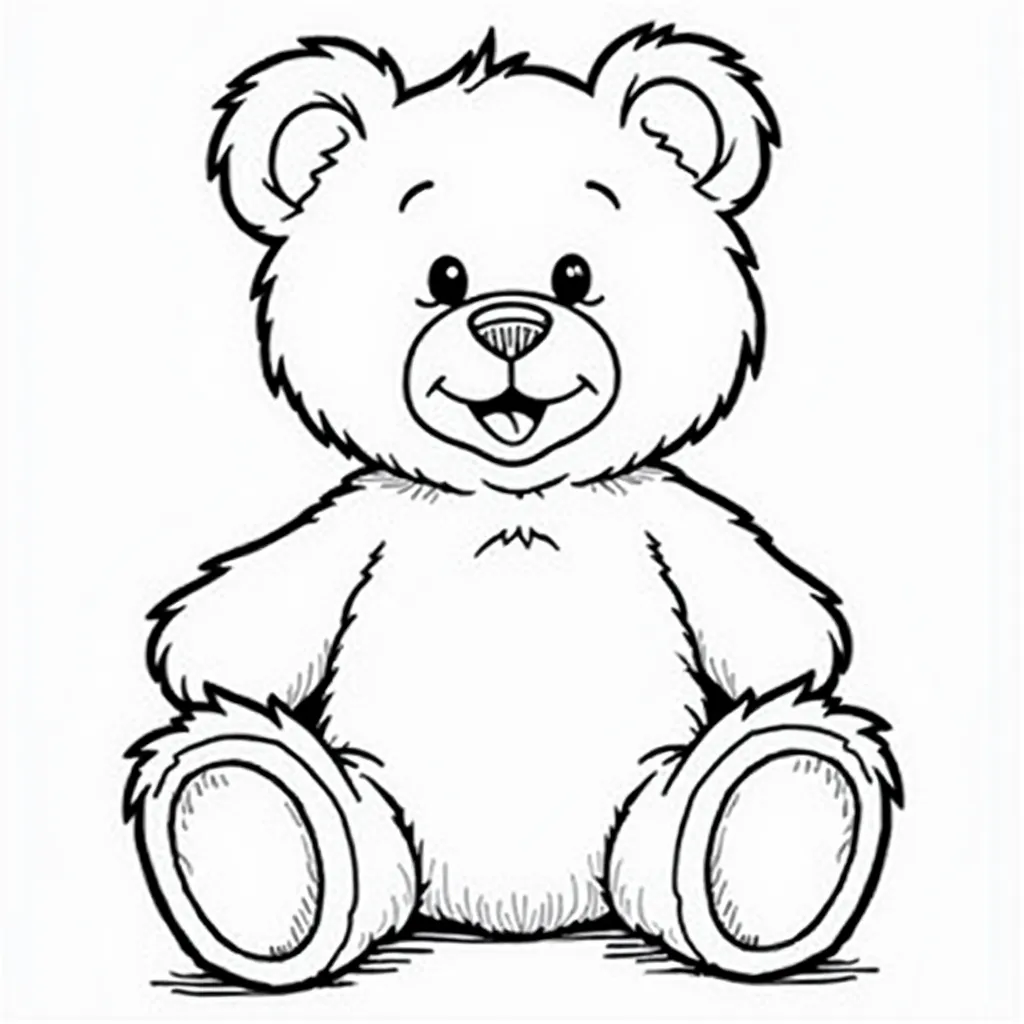 Teddy bear  coloring pages