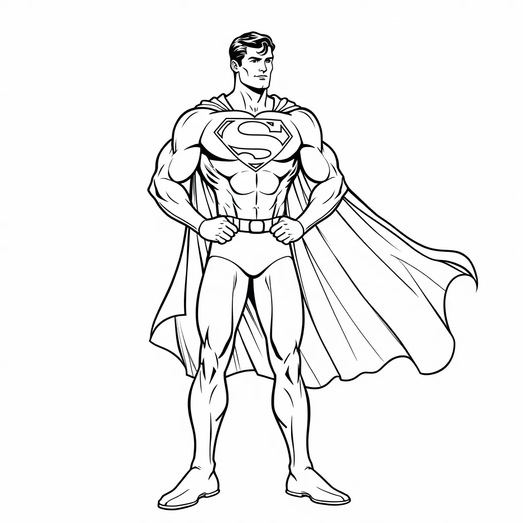 Superman coloring pages