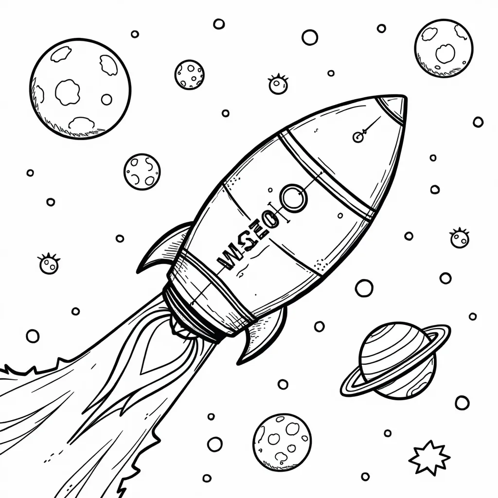space adventure صفحات التلوين