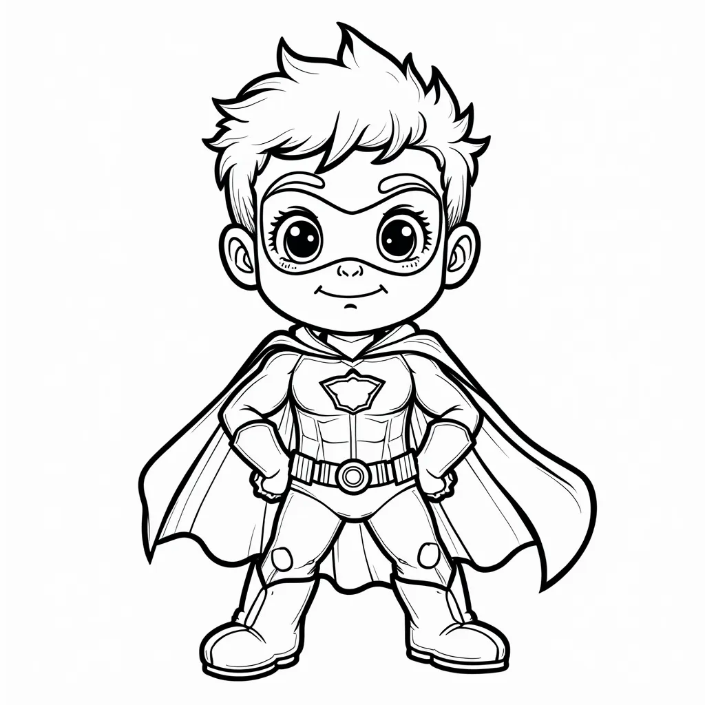 superhero صفحات التلوين