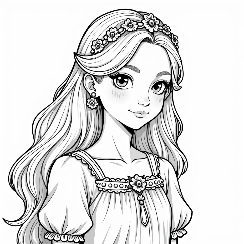 红发妙龄少女 صفحات التلوين
