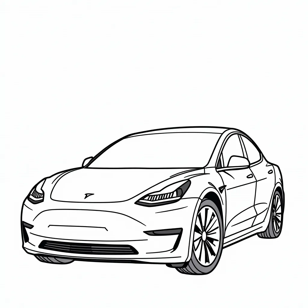 Tesla صفحات التلوين