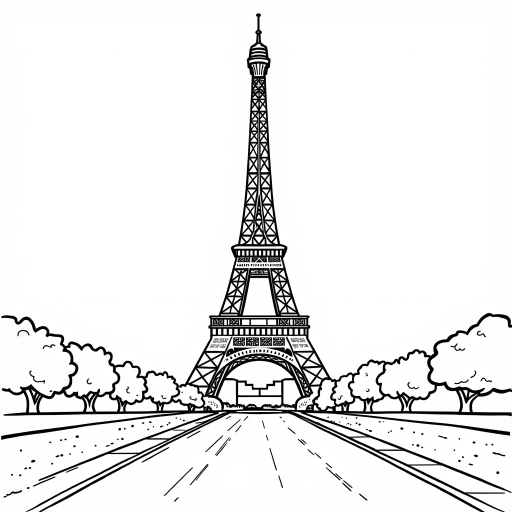 Paris coloring pages