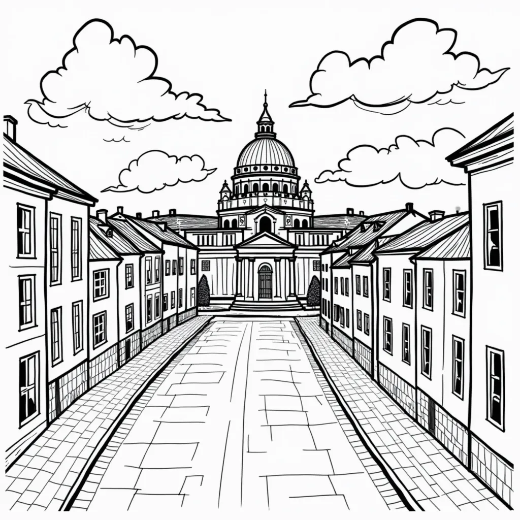 Napoli city coloring pages