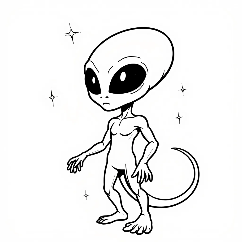 Alien coloring pages