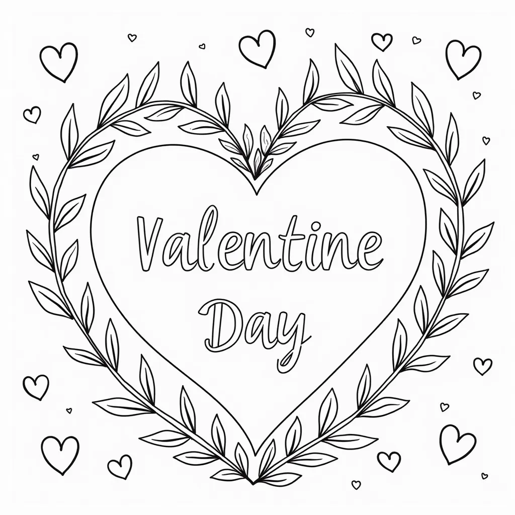 valentine's day coloring pages