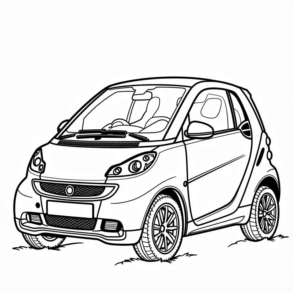 benz smart صفحات التلوين