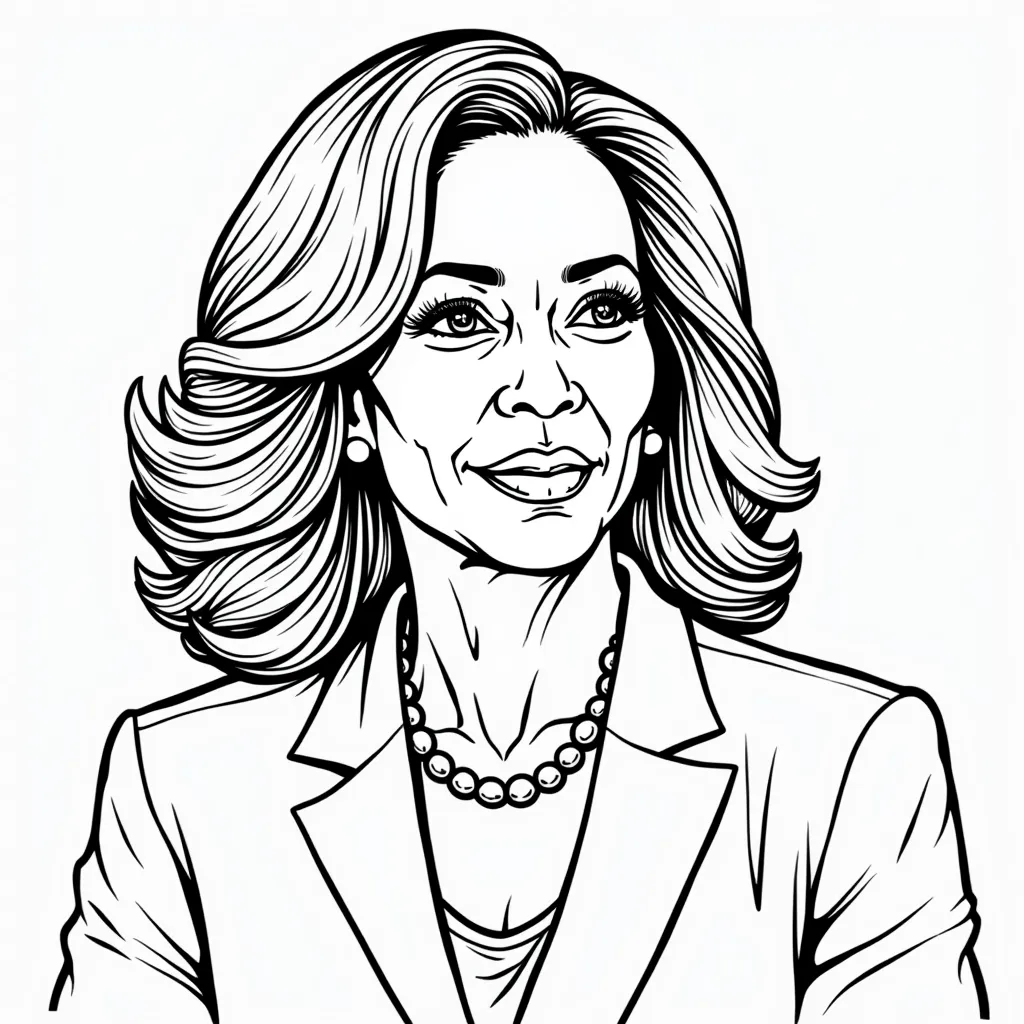 furry kamala harris صفحات التلوين