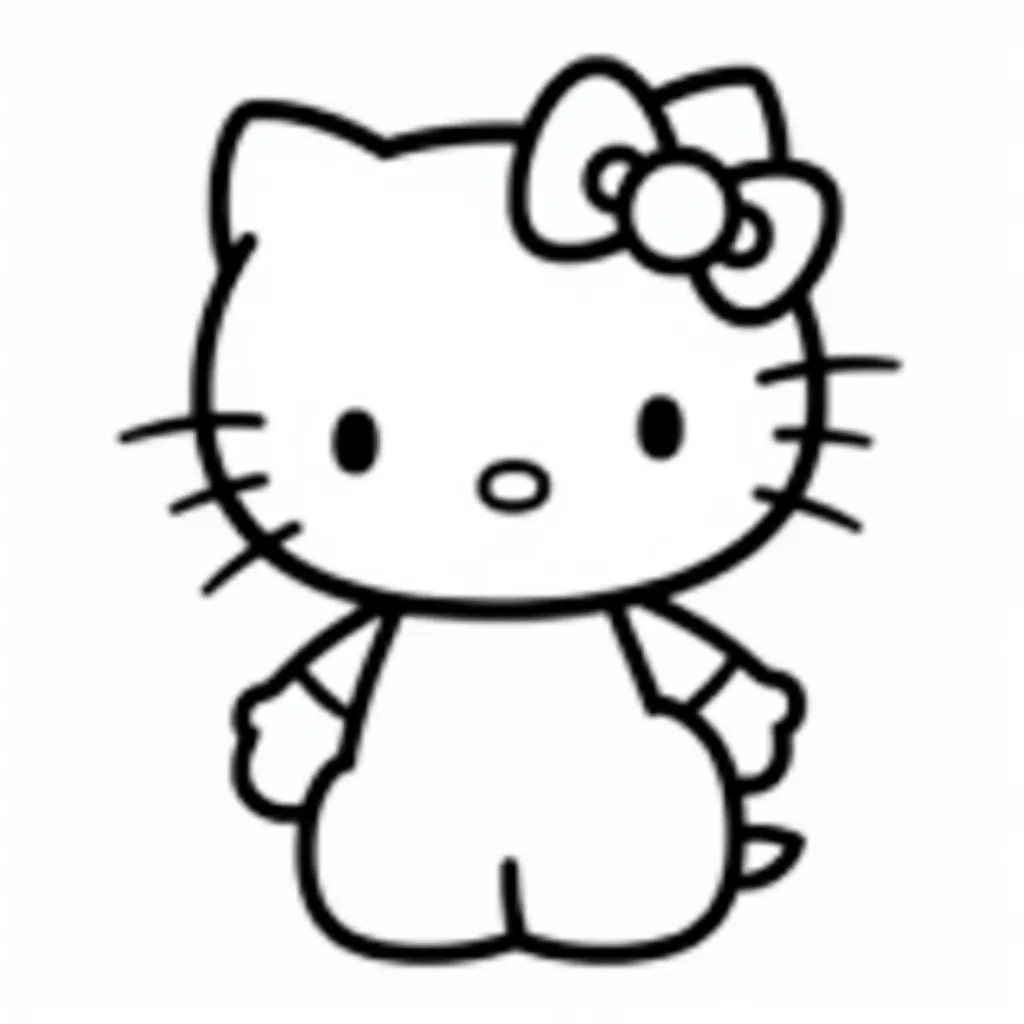 hello kitty coloring pages