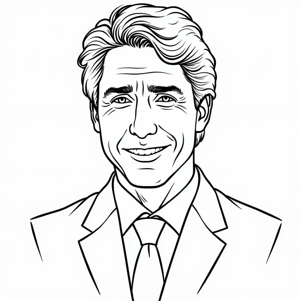 justin trudeau coloring pages