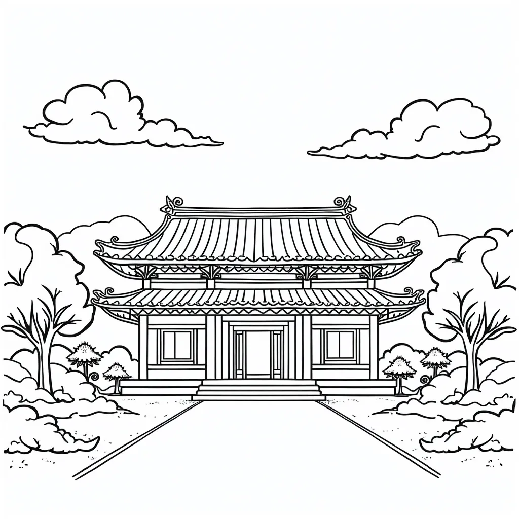 Visiting temple fairs during the Chinese Spring Festival صفحات التلوين