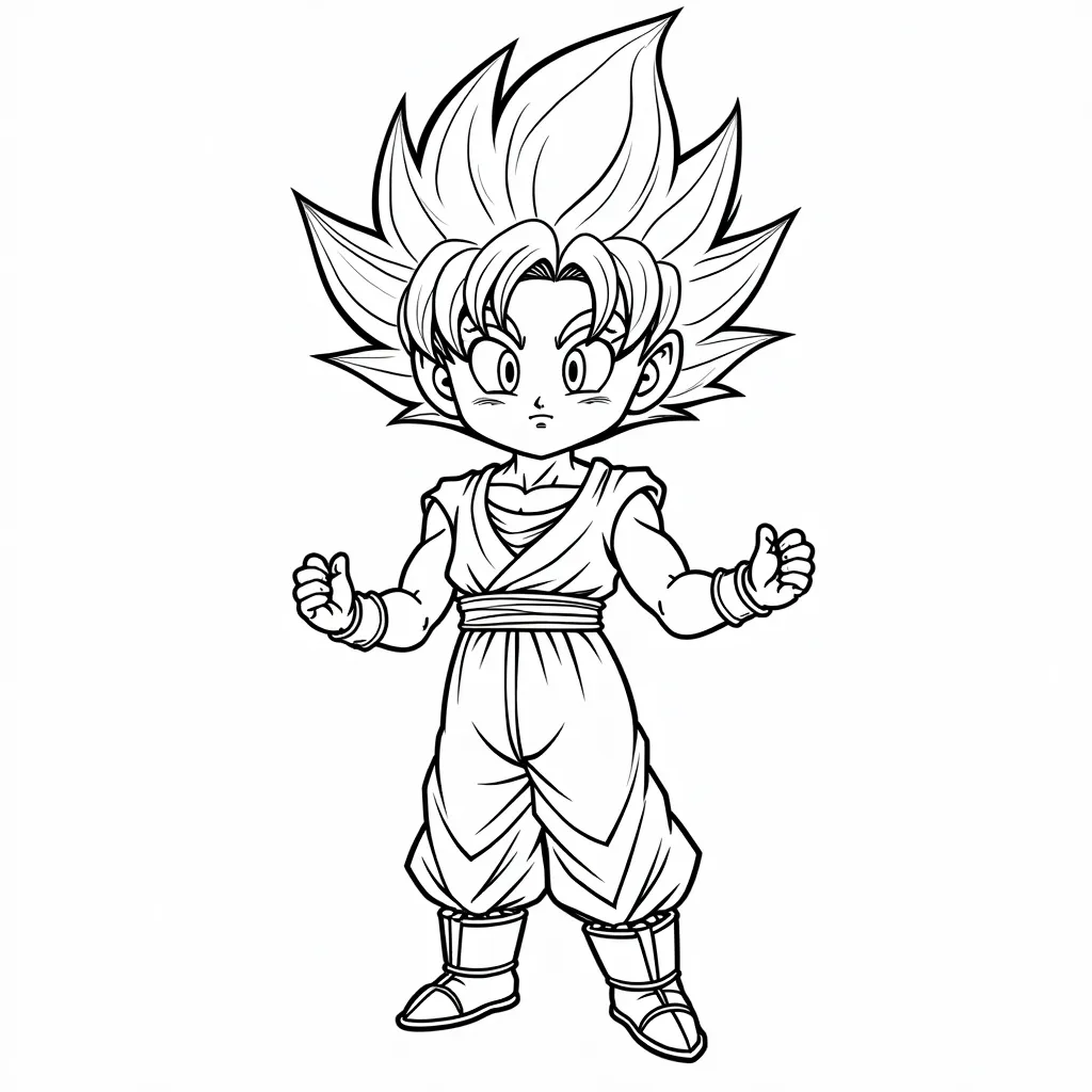 goku super sayan coloring pages