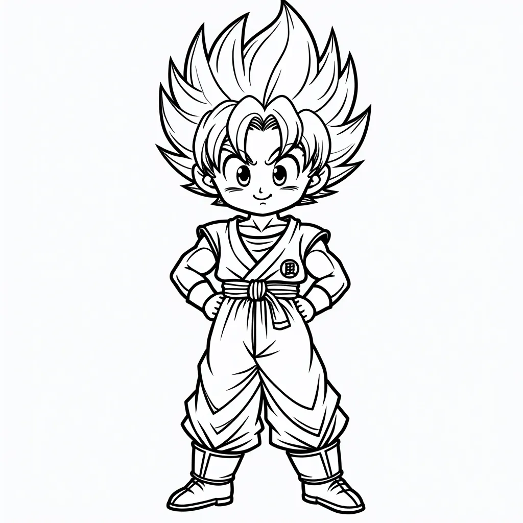 Son Goku صفحات التلوين