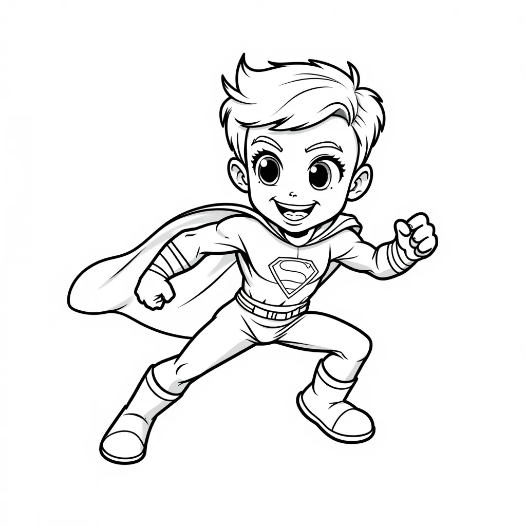 superhero صفحات التلوين