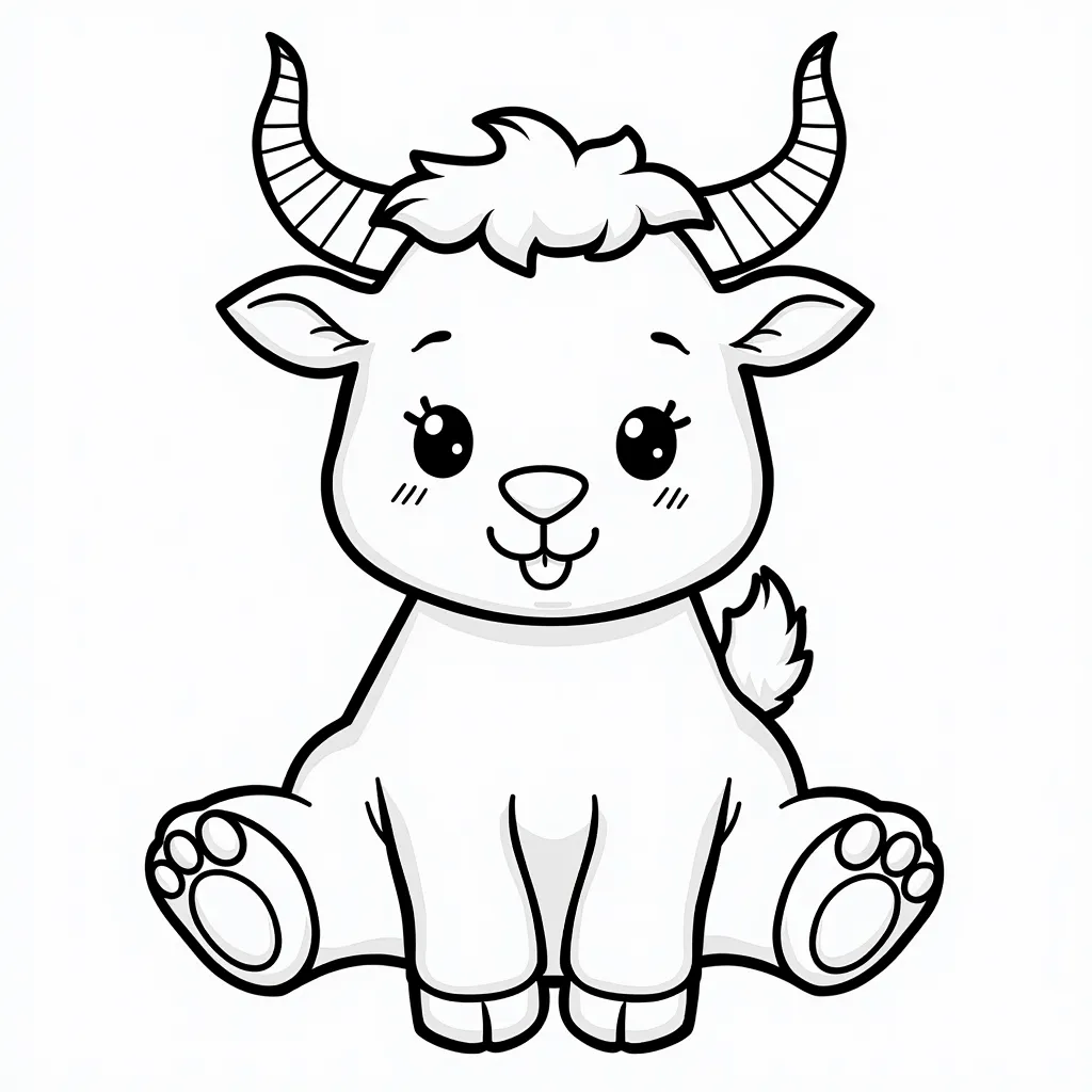 Feet with horns صفحات التلوين