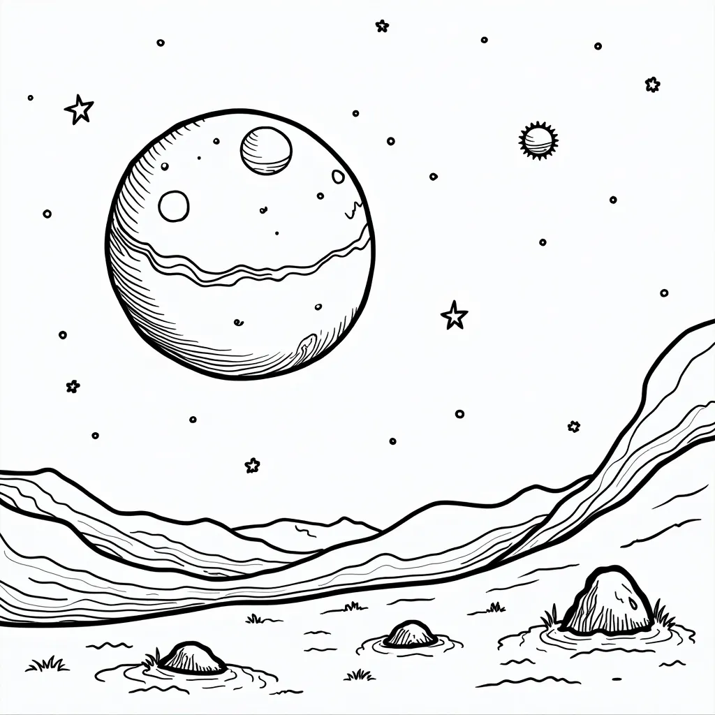 火星 صفحات التلوين