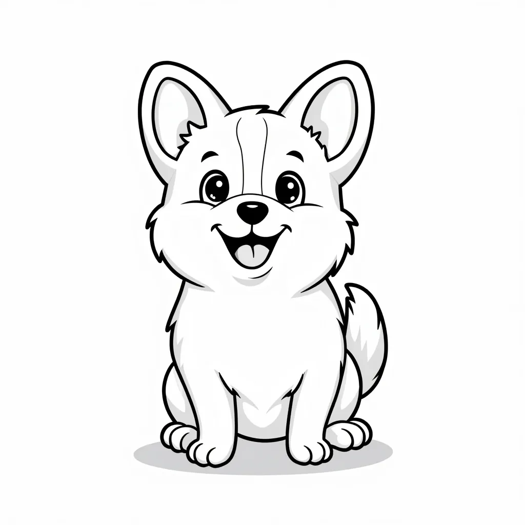 柯基犬 Páginas para Colorear