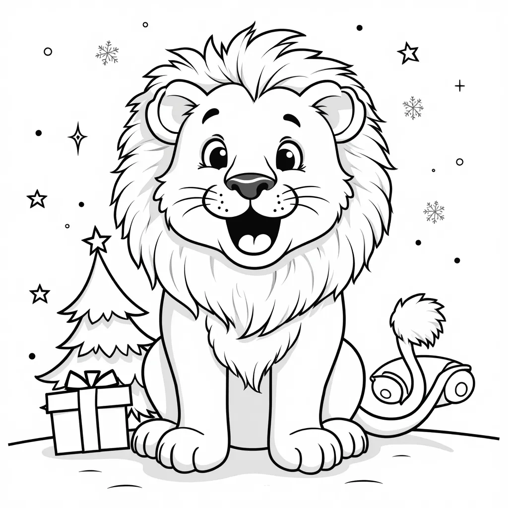 lion with open mouth coloring pages