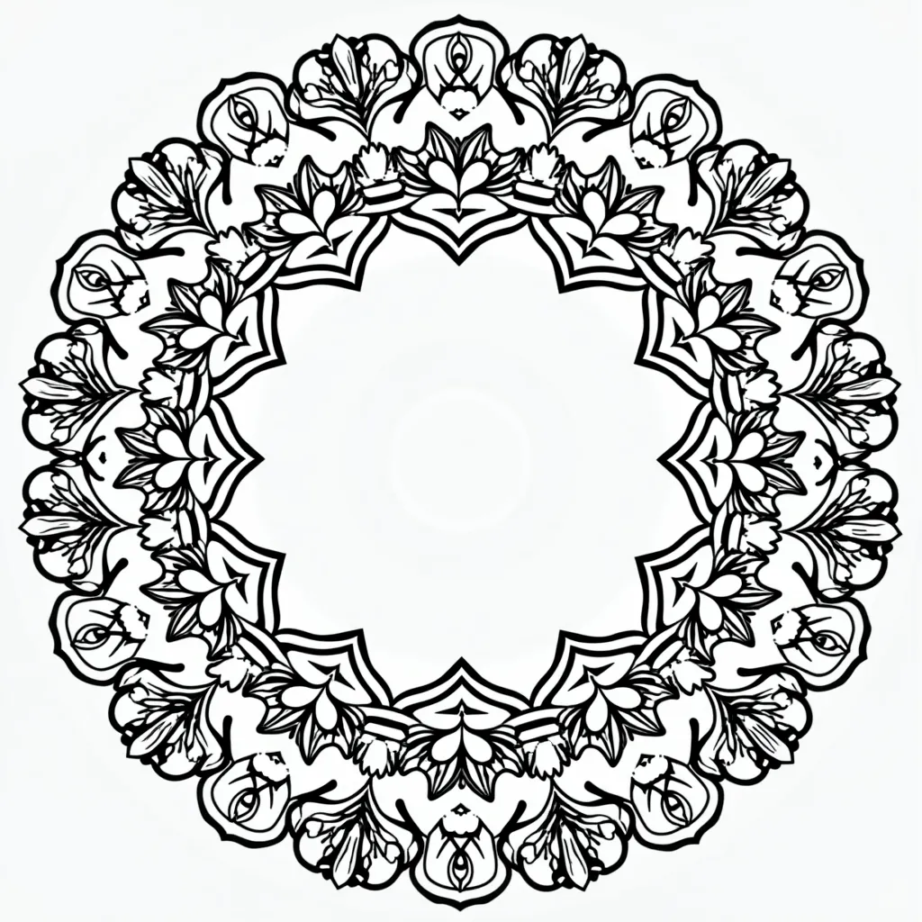 蕾丝花边 Páginas para Colorear