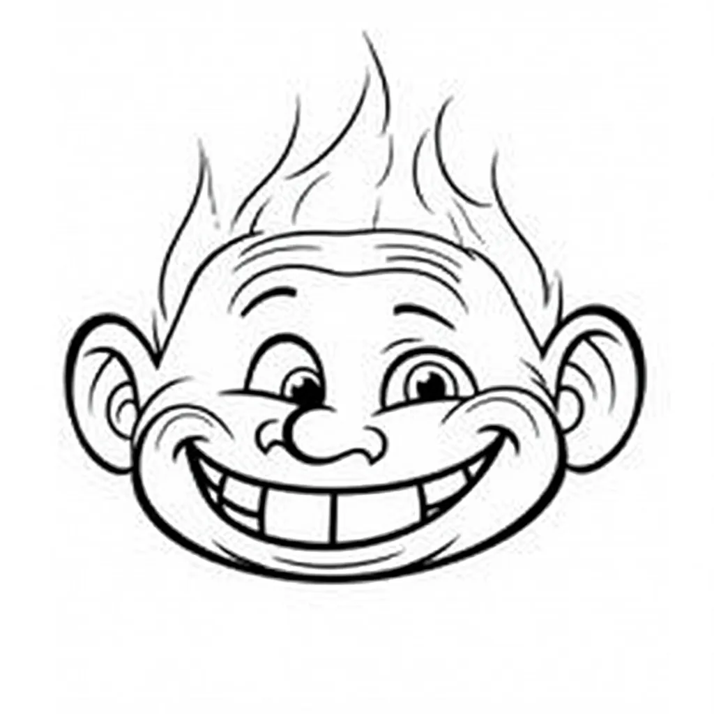 Troll face coloring pages