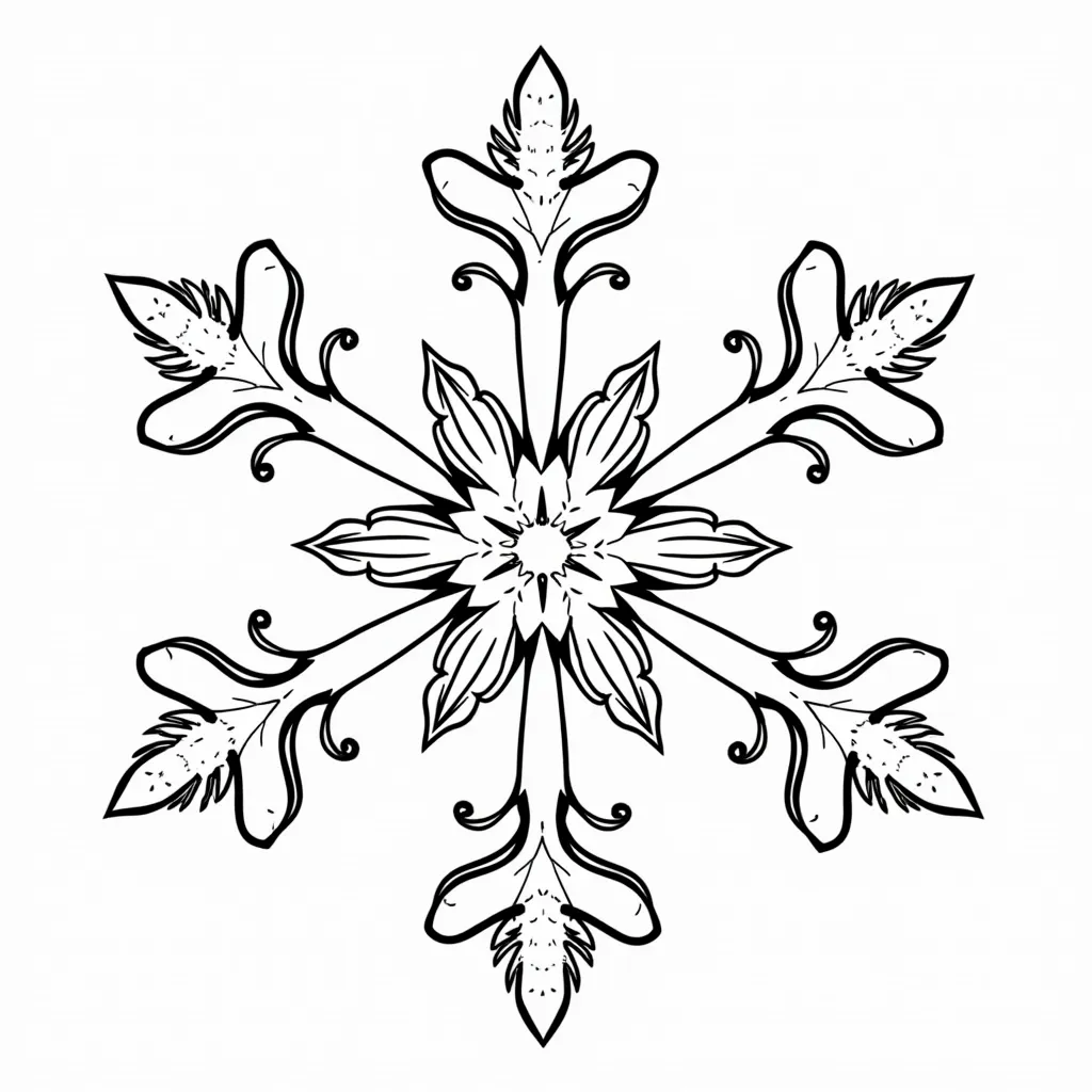 雪花舞台 صفحات التلوين